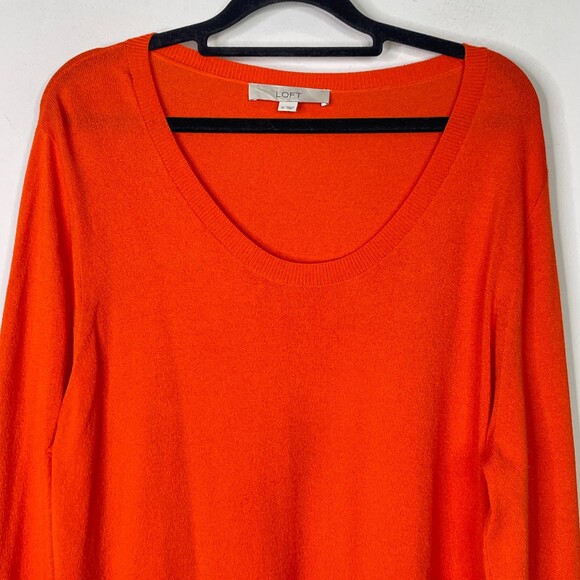 LOFT Scoop Neck Long Sleeve Knit Top Women's Size XL - Picture 4 of 8